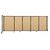 Wall-Mounted StraightWall Sliding Partition 11'3" x 4' Natural Maple Wood Grain