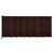 Wall-Mounted StraightWall Sliding Partition 15'6" x 6'10" Espresso Cherry Wood Grain