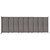 Wall-Mounted StraightWall Sliding Partition 19'9" x 6'10" Gray Elm Wood Grain
