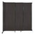 Wall-Mounted StraightWall Sliding Partition 7'2" x 7'6" Carbon Ash Wood Grain