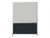 DivideWriteª Portable Whiteboard Partition 5' x 6' Blue Spruce Fabric - Silver Trim