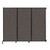 Wall-Mounted QuickWall¨ Folding Portable Partition 8'4" x 6'8" Mocha Fabric