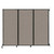 Wall-Mounted QuickWall¨ Folding Portable Partition 8'4" x 6'8" Warm Pebble Fabric