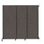 Wall-Mounted QuickWall¨ Sliding Partition 7' x 6'8" Mocha Fabric