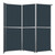 Operable Wall™ Folding Room Divider 11'9" x 12'3" Blue Spruce Fabric - Silver Trim