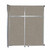 Operable Wall Sliding Room Divider 6'10" x 8'5-1/4" Warm Pebble Fabric - Silver Trim