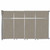 Operable Wall™ Sliding Room Divider 12'8" x 8'5-1/4" Warm Pebble Fabric - Silver Trim