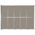 Operable Wall™ Sliding Room Divider 15'7" x 12'3" Warm Pebble Fabric - Silver Trim