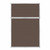 Portable and Acoustic Partition Hush Panel Configurable Cubicle Partition 4' x 6' Mocha Fabric
