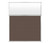 Portable and Acoustic Partition Hush Panel Configurable Cubicle Partition 5' x 6' W/ Window Mocha Fabric Frosted Window