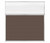 Portable and Acoustic Partition Hush Panel Configurable Cubicle Partition 6' x 6' W/ Window Mocha Fabric Clear Fluted Window
