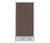 Hush Panel Configurable Cubicle Partition 2' x 4' Mocha Fabric W/ Electric Channel