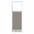 Hush Panel Configurable Cubicle Partition 2' x 6' W/ Window Warm Pebble Fabric Clear Window W/ Electric Channel