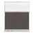 Hush Panel Configurable Cubicle Partition 5' x 6' W/ Window Mocha Fabric Clear Fluted Window W/ Electric Channel