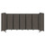 Room Divider 360¨ Folding Portable Partition 19'6" x 7'6" Mocha Fabric