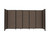 StraightWall Sliding Portable Partition 11'3" x 6' Mocha Fabric
