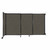 Wall-Mounted StraightWall™ Sliding Partition 7'2" x 4' Mocha Fabric