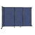 Wall-Mounted StraightWallª Sliding Partition 7'2" x 5' Cerulean Fabric