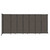 Wall-Mounted StraightWallª Sliding Partition 15'6" x 6'10" Mocha Fabric