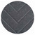 Wall-Mounted SoundSorb™ Acoustic 12" Chevron Circle Dark Gray High Density Polyester