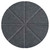 Wall-Mounted SoundSorb™ Acoustic 12" Star Circle Dark Gray High Density Polyester