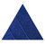 Wall-Mounted SoundSorb™ Acoustic Panels 12" Arrow Triangle Blue High Density Polyester