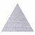 Wall-Mounted SoundSorb™ Acoustic Panels 24" Peak Triangle Marble Gray High Density Polyester