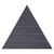 Wall-Mounted SoundSorbª Acoustic Panels 24" Peak Triangle Dark Gray High Density Polyester