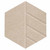 Wall-Mounted SoundSorb™ Acoustic Panels 12" Hexagon Skyway Beige High Density Polyester