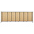 StraightWall Sliding Portable Partition 15'6" x 5' Natural Maple Wood Grain