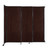 Wall-Mounted StraightWall Sliding Partition 7'2" x 6'10" Espresso Cherry Wood Grain