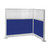 Pre-Configured Hush Panel Electric Cubicle (L Shape) 6' x 4' w/ Window Royal Blue Fabric