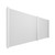 EverPanel® 11' x 7' Wall Kit - White With White Trim