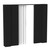 8' x 7' Wall Kit w/ Door - Black