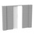 9' x 7' Wall Kit w/ Door - Light Gray