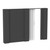 10' x 7' Wall Kit w/ Door - Dark Gray