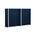 EverPanel 12' x 7' Wall Kit - Dark Blue SoundSorb With White Trim