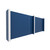 EverPanel 10' x 4' Wall Kit - Dark Blue SoundSorb With White Trim