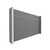 EverPanel 8' x 5' Wall Kit - Dark Gray SoundSorb With White Trim