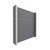 EverPanelÂ® 5' x 6' Wall Kit - Dark Gray SoundSorbª With White Trim
