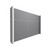 EverPanel 9' x 6' Wall Kit - Dark Gray SoundSorb With White Trim