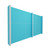 EverPanelÂ® 12' x 7' Wall Kit - Light Blue SoundSorbª With White Trim