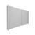 EverPanel 11' x 7' Wall Kit - Marble Gray SoundSorb With White Trim