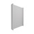EverPanelÂ® 5' x 8' Wall Kit - Marble Gray SoundSorbª With White Trim