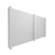 EverPanelÂ® 10' x 6' Wall Kit - Marble Gray SoundSorbª With White Trim