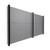 EverPanel 12' x 7' Wall Kit - Dark Gray SoundSorb With Black Trim