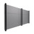 EverPanel 10' x 6' Wall Kit - Dark Gray SoundSorb With Black Trim