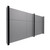 EverPanel 11' x 6' Wall Kit - Dark Gray SoundSorb With Black Trim