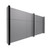 EverPanel 12' x 6' Wall Kit - Dark Gray SoundSorb With Black Trim