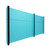 EverPanel 11' x 6' Wall Kit - Light Blue SoundSorb With Black Trim